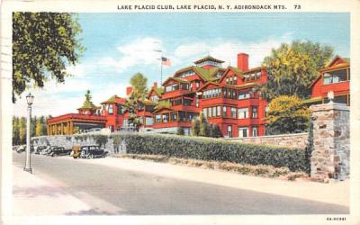 Lake Placid Club New York Postcard