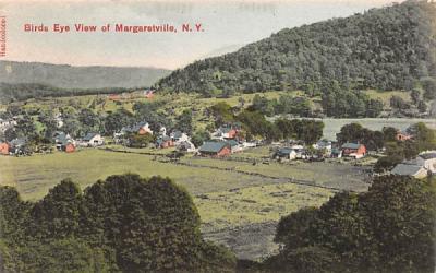 Bird's Eye View Margaretville, New York Postcard