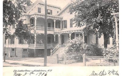 Old Ladies Home Middletown, New York Postcard