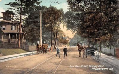 East Main Street Middletown, New York Postcard