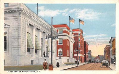 James Street Middletown, New York Postcard