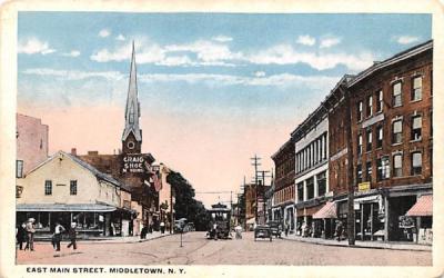 East Main Street Middletown, New York Postcard