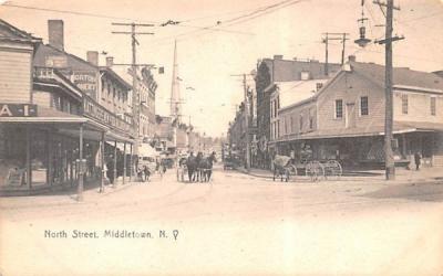 North Street Middletown, New York Postcard