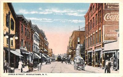 James Street Middletown, New York Postcard