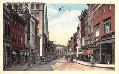 North Street Middletown, New York Postcard