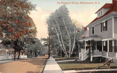 Prospect Street Middletown, New York Postcard