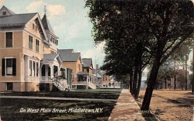 West Main Street Middletown, New York Postcard