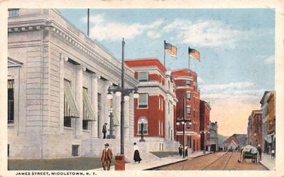 James Street Middletown, New York Postcard