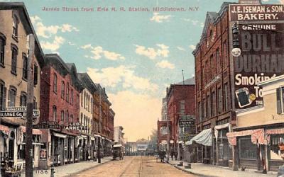 James Street Middletown, New York Postcard