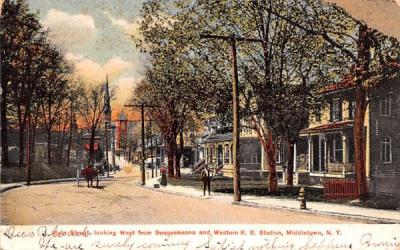 Main Street Middletown, New York Postcard