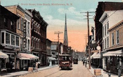 North Street from South Middletown, New York Postcard