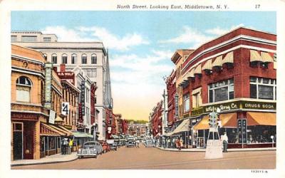 North Street Middletown, New York Postcard