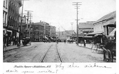 Franklin Square Middletown, New York Postcard