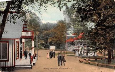 Midway Park Middletown, New York Postcard