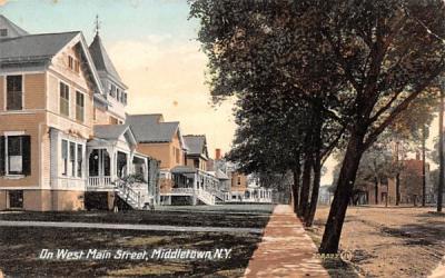 West Main Street Middletown, New York Postcard