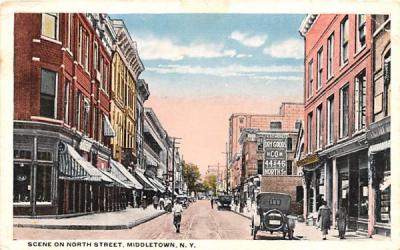 North Street Middletown, New York Postcard