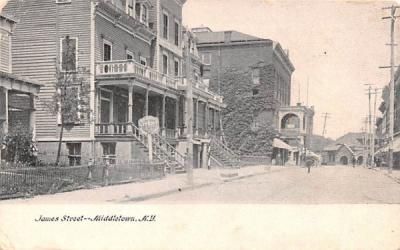 James Street Middletown, New York Postcard