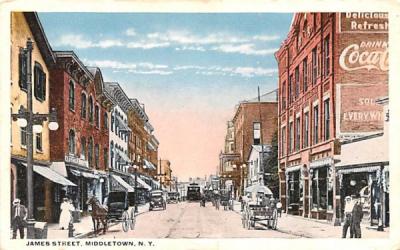 James Street Middletown, New York Postcard