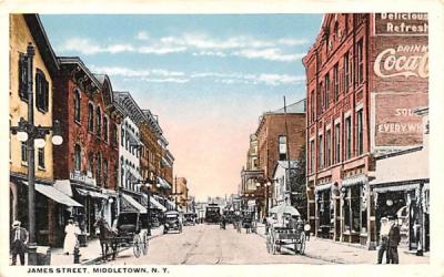 James Street Middletown, New York Postcard