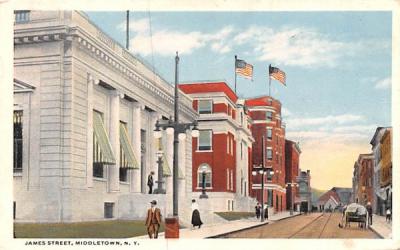 James Street Middletown, New York Postcard