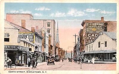 North Street Middletown, New York Postcard