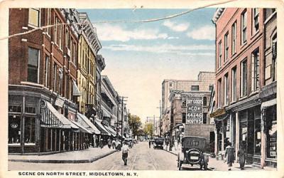 North Street Middletown, New York Postcard