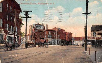 Franklin Square Middletown, New York Postcard