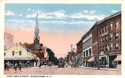 East Main Street Middletown, New York Postcard