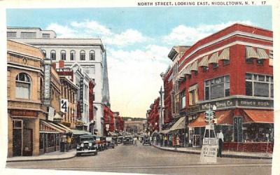 North Street Middletown, New York Postcard