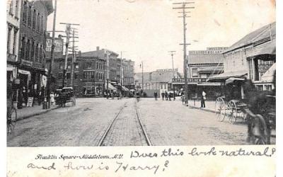 Franklin Square Middletown, New York Postcard