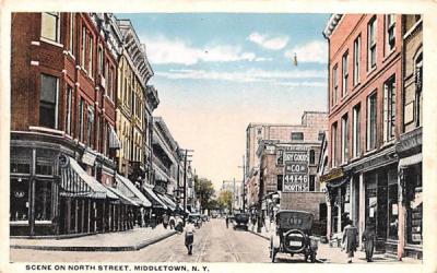 North Street Middletown, New York Postcard