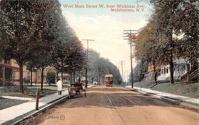 West Main Street Middletown, New York Postcard