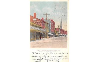 North Street Middletown, New York Postcard