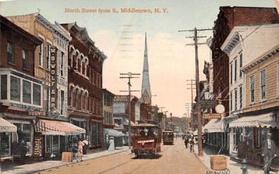 North Street Middletown, New York Postcard