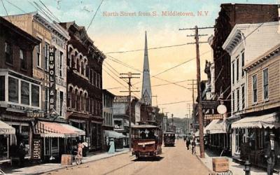 North Street Middletown, New York Postcard