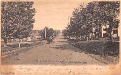 Main Street Monticello, New York Postcard