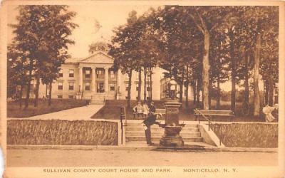 Sullivan County Court House Monticello, New York Postcard