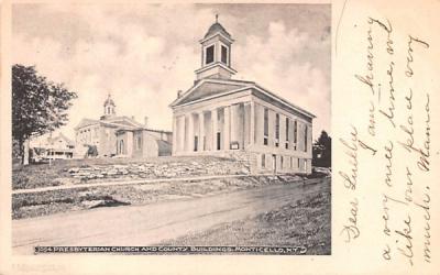 Presbyterian Church Monticello, New York Postcard