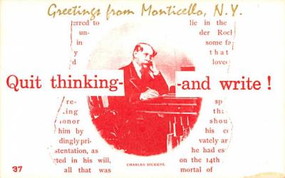 Greetings from Monticello, New York Postcard