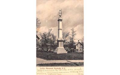 Soldiers Monument Monticello, New York Postcard