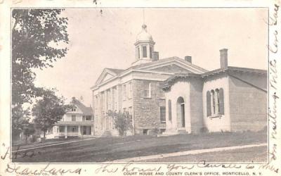 Court House Monticello, New York Postcard