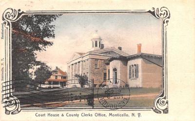 Court House Monticello, New York Postcard