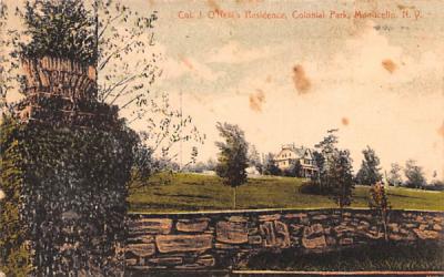 Col J O'Neill's Residence Monticello, New York Postcard