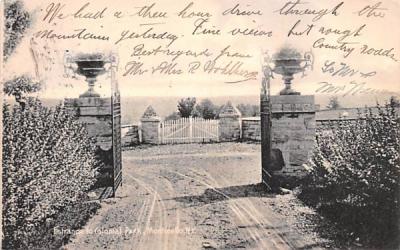 Entrance to Colonial Park Monticello, New York Postcard