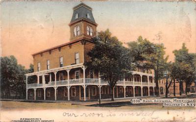 Hotel Rockwell Monticello, New York Postcard