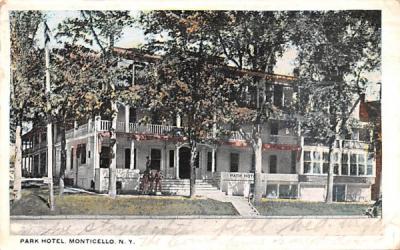 Park Hotel Monticello, New York Postcard