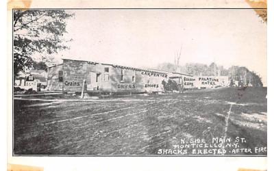 North Side Main Street Monticello, New York Postcard