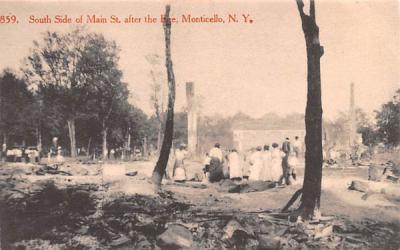 South Side of Main Street Monticello, New York Postcard