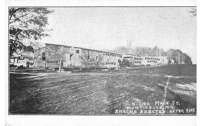 North Side Main Street Monticello, New York Postcard