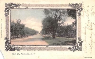 Main Street Monticello, New York Postcard